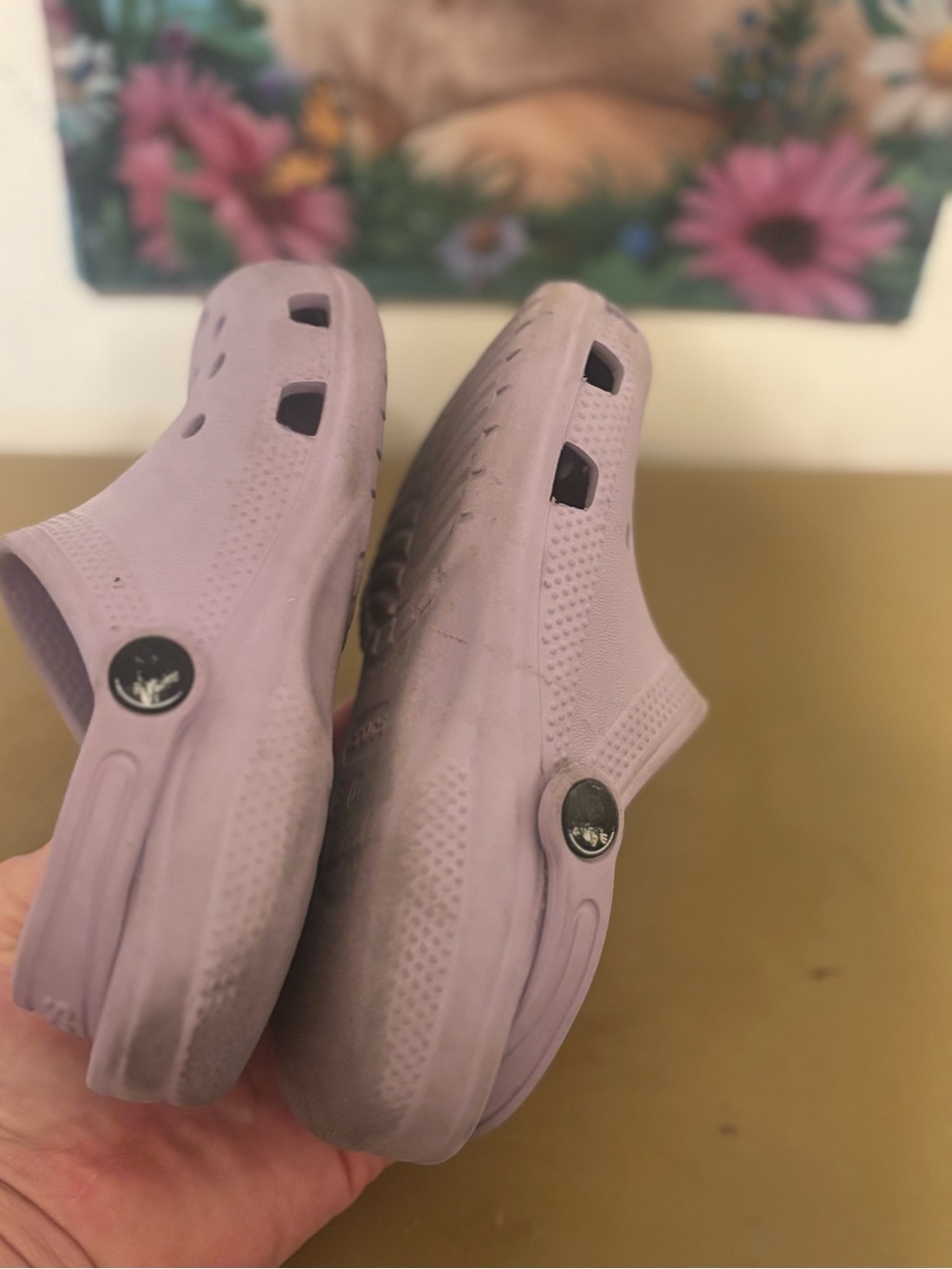 CROCS Kids Lilac Slip-On Clogs - Picture 8 of 8